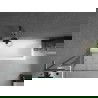 Mexen Next L Badewannen-Duschwand 1-flügelig 70 x 150 cm, transparent, gun gray gebürstet - 895-070-000-03-00-66