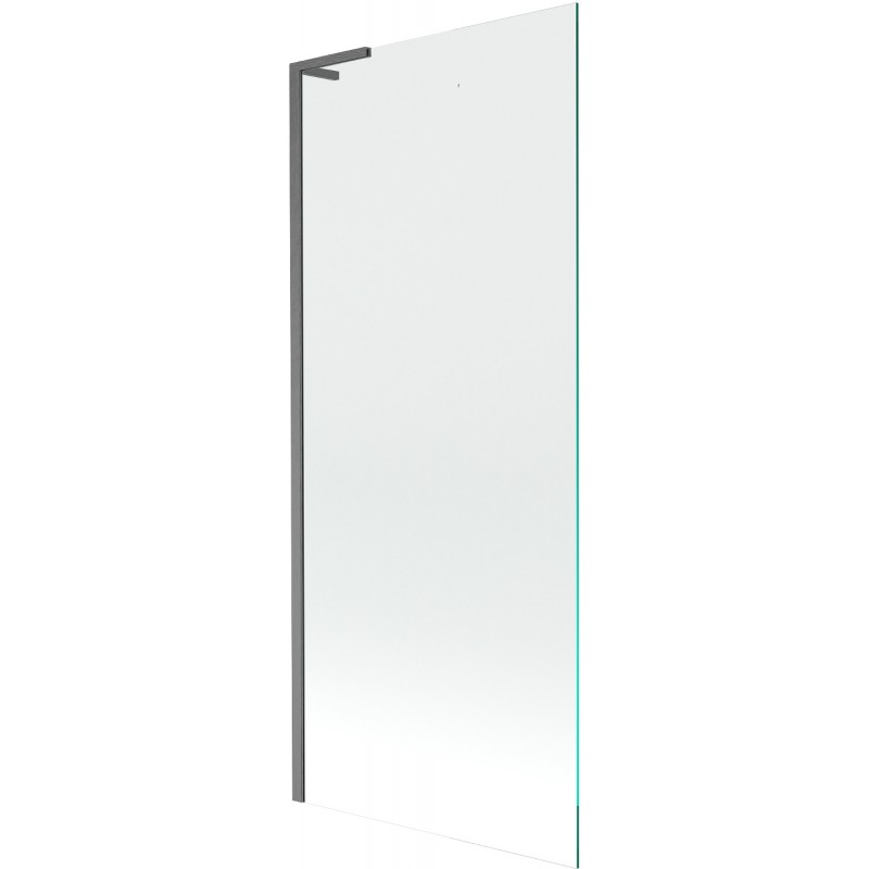 Mexen Next L badwand éénvleugelig 80 x 150 cm, transparant, geborsteld grijs pistool - 895-080-000-03-00-66
