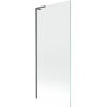 Mexen Next L bath screen 1-wing 80 x 150 cm, transparent, brushed gun gray - 895-080-000-03-00-66