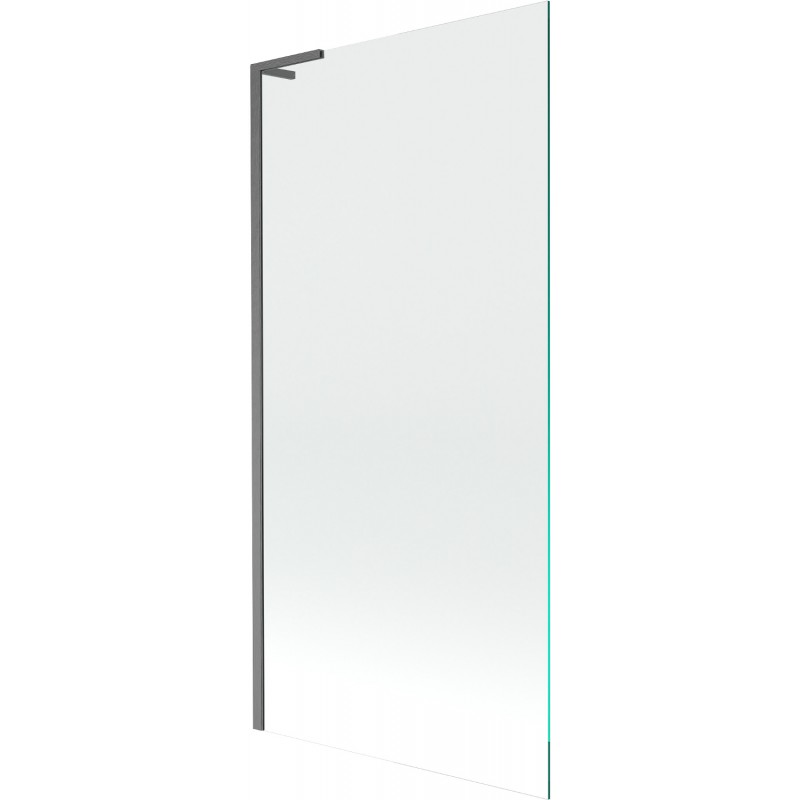 Mexen Next L Badewannenabtrennung 1-flügelig 90 x 150 cm, transparent, gun gray gebürstet - 895-090-000-03-00-66