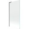 Mexen Next L vannisein 1-poolne 90 x 150 cm, läbipaistev, harjatud gun gray - 895-090-000-03-00-66