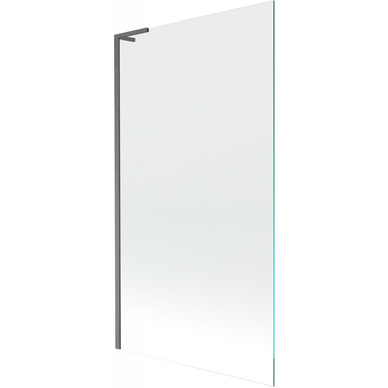 Mexen Next L Duschwand 1-flügelig 100 x 150 cm, transparent, gebürstetes Gun Gray - 895-100-000-03-00-66