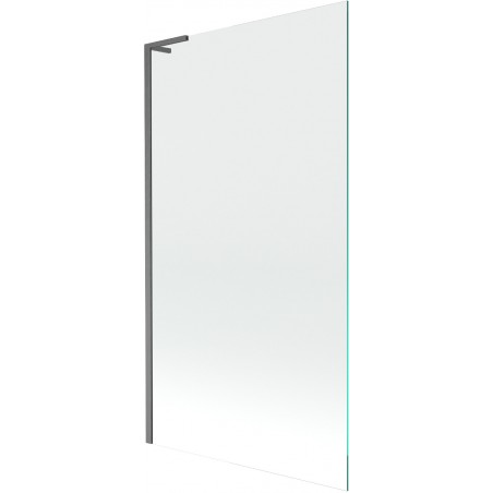 Mexen Next L Duschwand 1-flügelig 100 x 150 cm, transparent, gebürstetes Gun Gray - 895-100-000-03-00-66