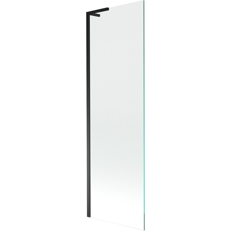 Mexen Next L jednokrilni kupaonski paravan 60 x 150 cm, proziran, crni - 895-060-000-03-00-70