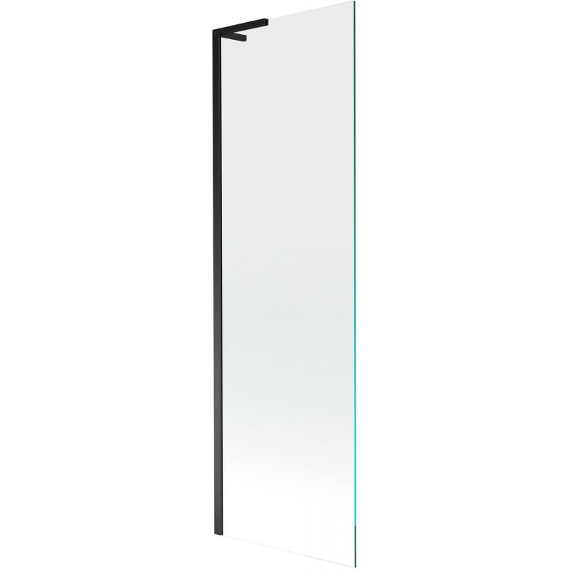Mexen Next L Wannabtrennung 1-flügelig 60 x 150 cm, transparent, schwarz - 895-060-000-03-00-70