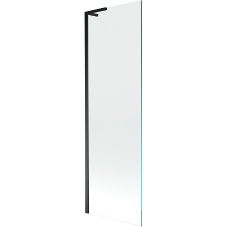 Mexen Next L jednokrilni kupaonski paravan 60 x 150 cm, proziran, crni - 895-060-000-03-00-70