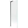 Mexen Next L jednokrilni kupaonski paravan 60 x 150 cm, proziran, crni - 895-060-000-03-00-70