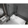 Mexen Next L pare-douche 1 panneau 70 x 150 cm, transparent, noir - 895-070-000-03-00-70