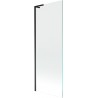Mexen Next L jednokrilni paravan za kadu 70 x 150 cm, proziran, crni - 895-070-000-03-00-70