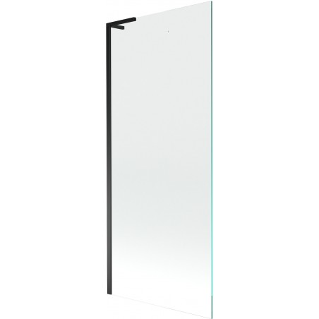 Mexen Next L badwand 1-delig 80 x 150 cm, transparant, zwart - 895-080-000-03-00-70