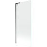 Mexen Next L Badewannenfaltwand 1-flügelig 80 x 150 cm, transparent, schwarz - 895-080-000-03-00-70