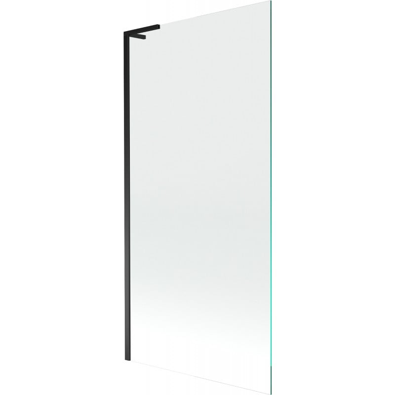 Mexen Next L divisória de banho de 1 folha 90 x 150 cm, transparente, preto - 895-090-000-03-00-70