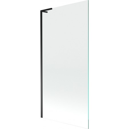 Mexen Next L paratia per vasca da bagno a 1 anta 90 x 150 cm, trasparente, nero - 895-090-000-03-00-70