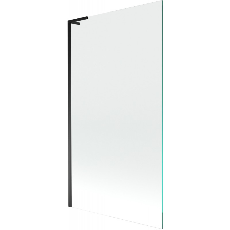 Mexen Next L resguardo de banho 1-folha 100 x 150 cm, transparente, preto - 895-100-000-03-00-70