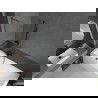Mexen Next L Badewannenabtrennung 1-flügelig 60 x 150 cm, transparent, Gun Metal - 895-060-000-03-00-95