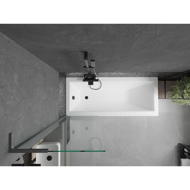 Mexen Next L Bath Screen 1-wing 60 x 150 cm, transparent, gun metal - 895-060-000-03-00-95