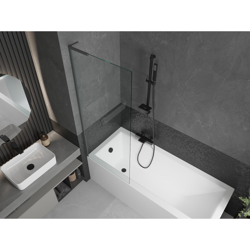 Mexen Next L parawan nawannowy 1-skrzydłowy 70 x 150 cm, transparent, gun metal - 895-070-000-03-00-95