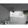 Mexen Next L jednokrilni paravan za kadu 70 x 150 cm, proziran, tamni metal - 895-070-000-03-00-95