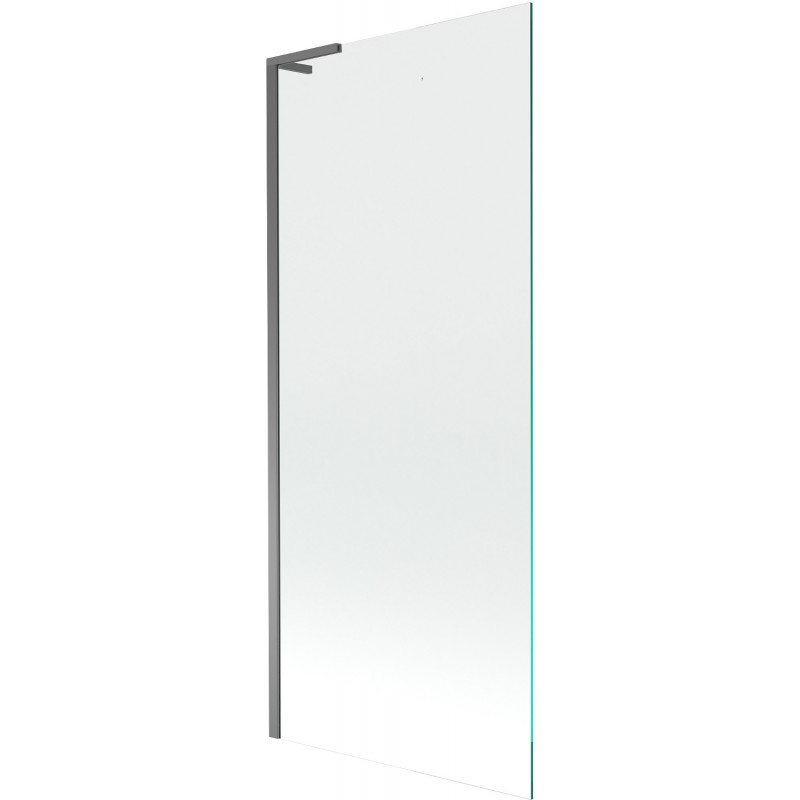 Mexen Next L badwand 1-delige 80 x 150 cm, transparant, kanonsmetaal - 895-080-000-03-00-95