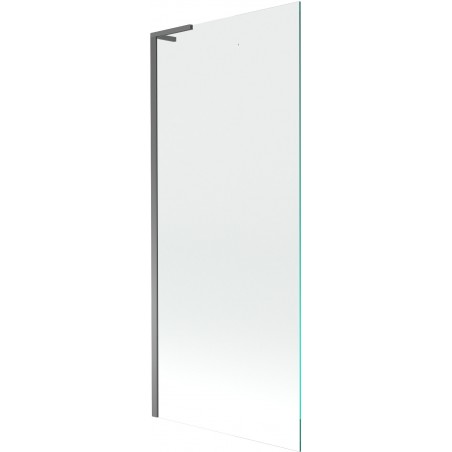 Mexen Next L badwand 1-delige 80 x 150 cm, transparant, kanonsmetaal - 895-080-000-03-00-95