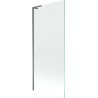 Mexen Next L vannisein ühe uksega 80 x 150 cm, läbipaistev, relvmetall - 895-080-000-03-00-95