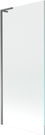 Mexen Next L paravento per vasca da bagno a 1 anta 80 x 150 cm, trasparente, gun metal - 895-080-000-03-00-95