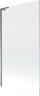 Mexen Next L Badewannenwand 1-flügelig 100 x 150 cm, transparent, Gun Metal - 895-100-000-03-00-95