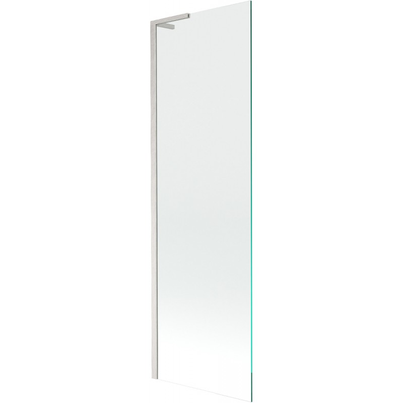 Mexen Next L Badewannenfaltwand 1-flügelig 60 x 150 cm, transparent, gebürstetes Nickel - 895-060-000-03-00-97