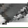 Mexen Next L Badewannenfaltwand 1-flügelig 80 x 150 cm, transparent, gebürstetes Nickel - 895-080-000-03-00-97