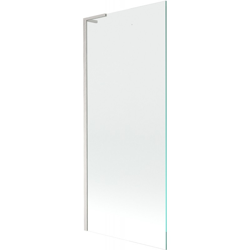 Mexen Next L Badewannenfaltwand 1-flügelig 80 x 150 cm, transparent, gebürstetes Nickel - 895-080-000-03-00-97