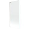 Mexen Next L vannisein üksik tiib 80 x 150 cm, läbipaistev, harjatud nikkel - 895-080-000-03-00-97