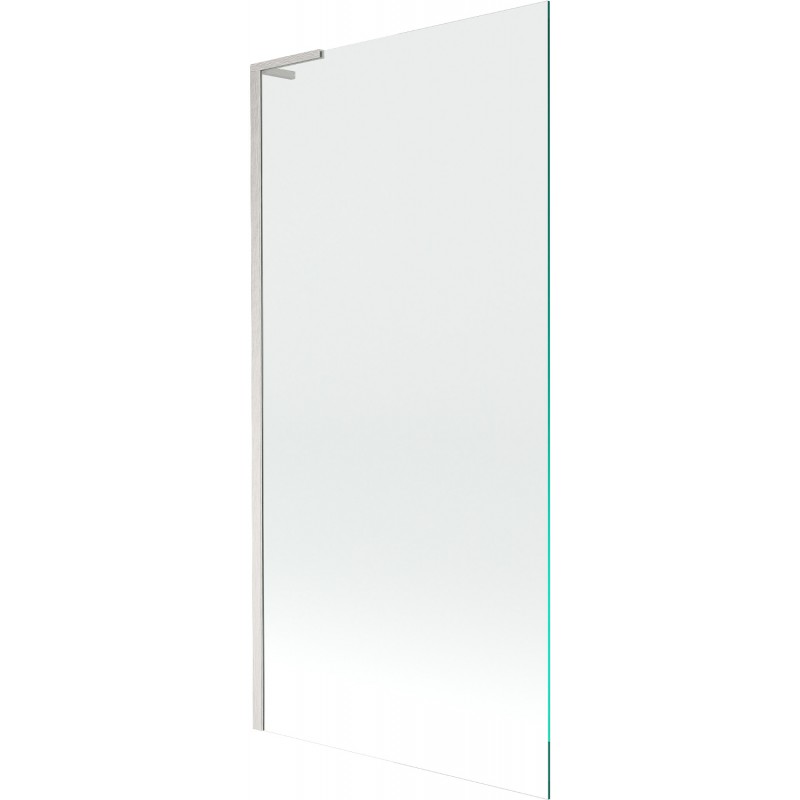 Mexen Next L Badewannenabtrennung 1-flügelig 90 x 150 cm, transparent, gebürsteter Nickel - 895-090-000-03-00-97