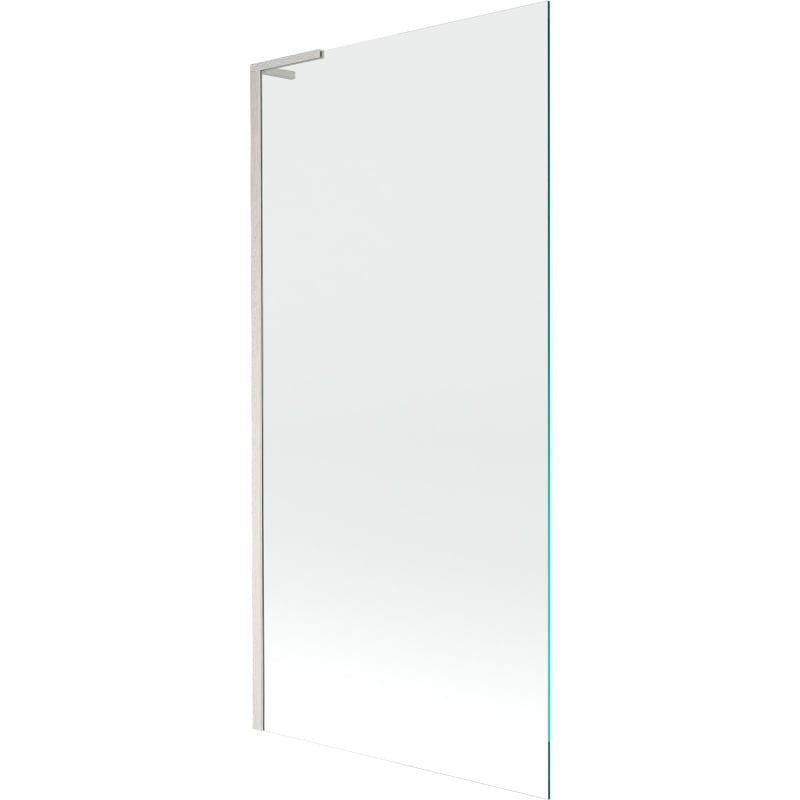 Mexen Next L paravan za kadu s jednim krilom 90 x 150 cm, proziran, brušeni nikal - 895-090-000-03-00-97