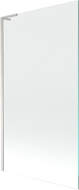 Mexen Next L Badewannenwand 1-teilig 100 x 150 cm, transparent, gebürstetes Nickel - 895-100-000-03-00-97