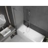 Mexen Next L jednokrilni paravan za kadu 60 x 150 cm, mraz, krom - 895-060-000-03-30-01