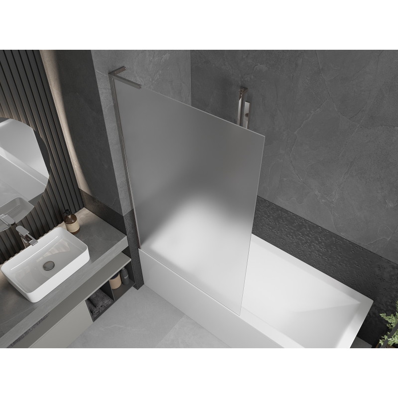 Mexen Next L vannisein 1-uksega 100 x 150 cm, härmas klaas, kroom - 895-100-000-03-30-01