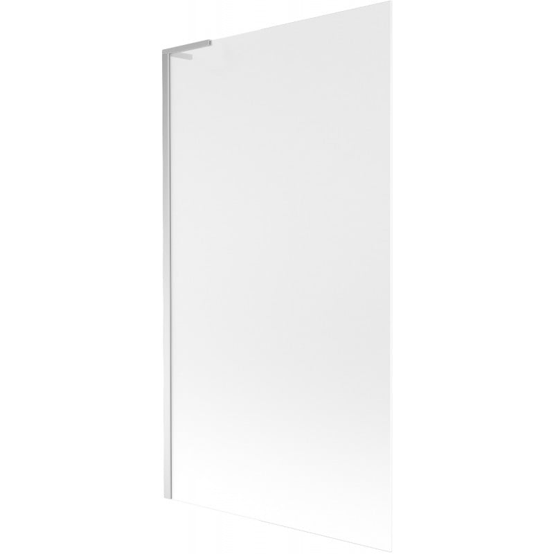 Mexen Next L Badewannenwand 1-flügelig 100 x 150 cm, Milchglas, Chrom - 895-100-000-03-30-01