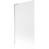 Mexen Next L One-Wing 100 x 150 cm Bath Screen, Frosted, Chrome - 895-100-000-03-30-01