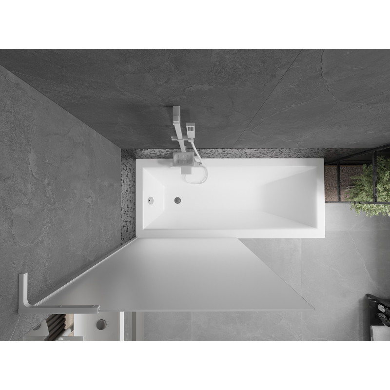 Mexen Next L vannisein, 1-osaline 90 x 150 cm, matt, valge - 895-090-000-03-30-20
