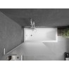 Mexen Next L vannisein, 1-osaline 90 x 150 cm, matt, valge - 895-090-000-03-30-20