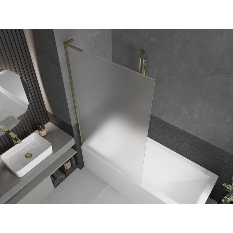 Mexen Next L vannitoa vahesein 1-osaline 100 x 150 cm, matt, kuldne - 895-100-000-03-30-50