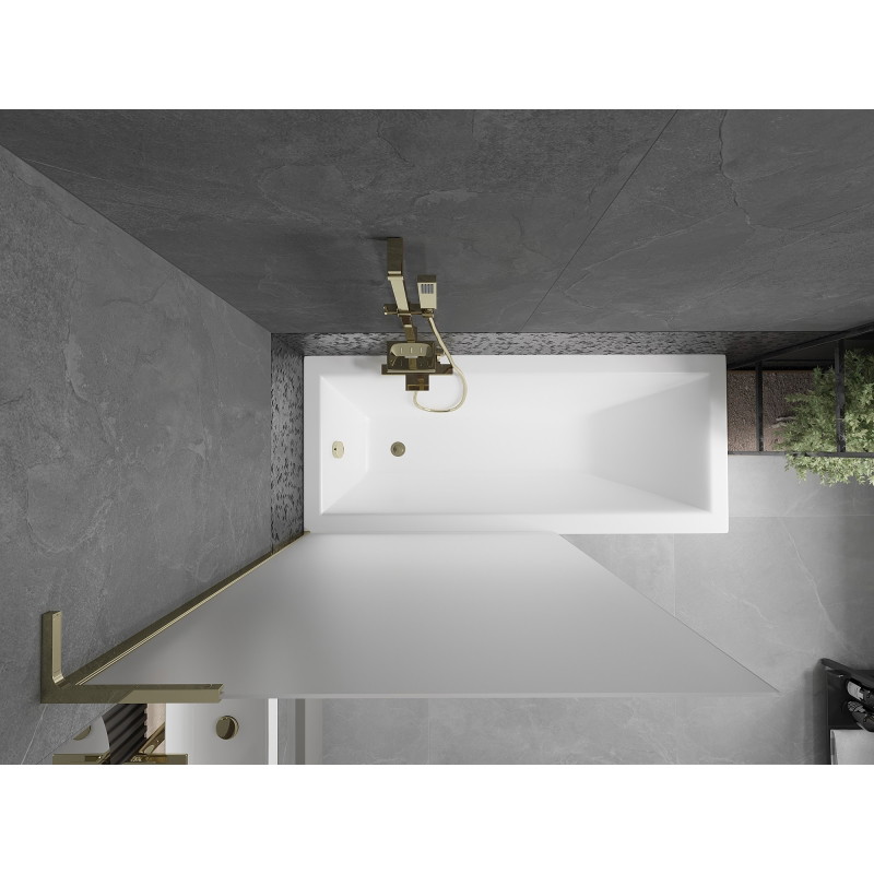 Mexen Next L vannitoa vahesein 1-osaline 100 x 150 cm, matt, kuldne - 895-100-000-03-30-50