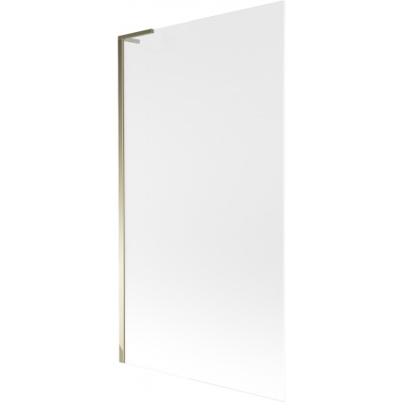 Mexen Next L bath screen 1-winged 100 x 150 cm, frost, gold - 895-100-000-03-30-50