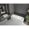 Mexen Next L bath screen 1-wing 60 x 150 cm, frost, brushed gold - 895-060-000-03-30-55