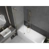 Mexen Next L bath screen 1-wing 60 x 150 cm, frost, brushed gold - 895-060-000-03-30-55