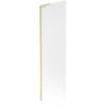 Mexen Next L bath screen 1-wing 60 x 150 cm, frost, brushed gold - 895-060-000-03-30-55