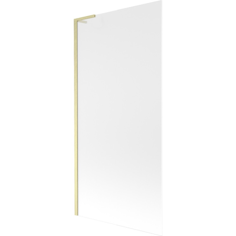 Mexen Next L paravan za kadu s jednim krilom 90 x 150 cm, matirano staklo, zlatno brušeno - 895-090-000-03-30-55