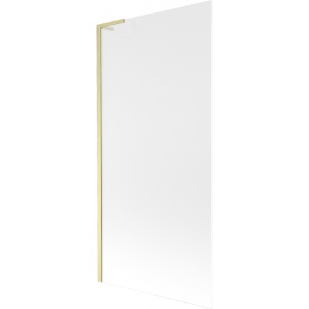 Mexen Next L paravan za kadu s jednim krilom 90 x 150 cm, matirano staklo, zlatno brušeno - 895-090-000-03-30-55