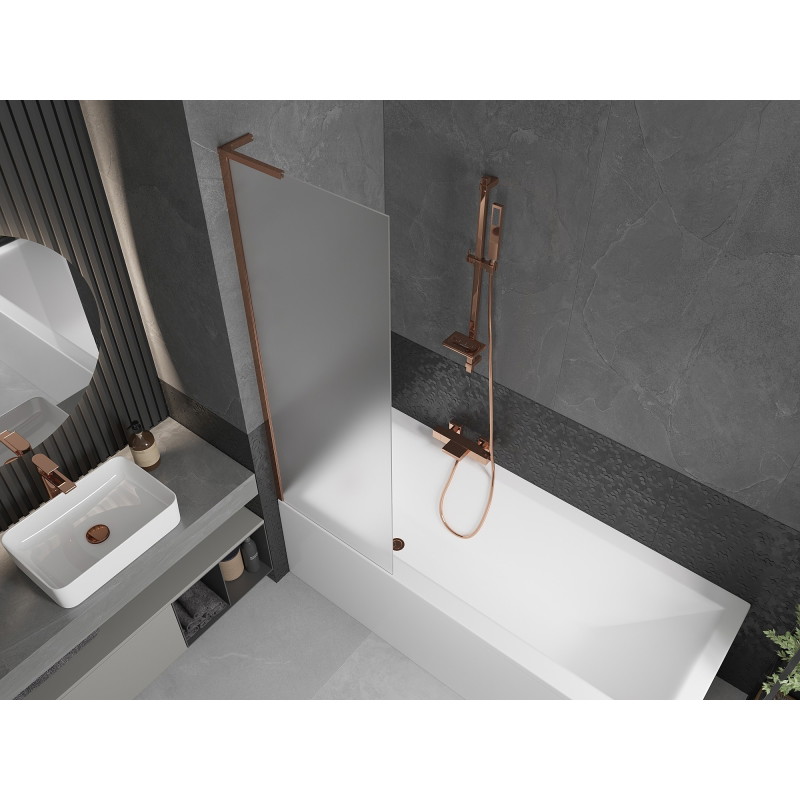 Mexen Next L vanni ekraan, üheosaline 60 x 150 cm, udu, roosa kuld - 895-060-000-03-30-60