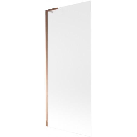 Mexen Next L Bath Screen 1-Leaf 80 x 150 cm, Frosted, Rose Gold - 895-080-000-03-30-60